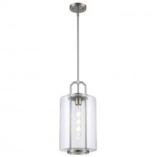 Trans Globe PND-2235 BN - 1LT PENDANT-CYLINDER GLASS-L-B